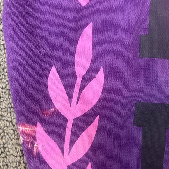 Y2K Victorias Secret Love PINK Dog Shoulder Tote Bag Cotton Canvas 1986 Y2K - Picture 4 of 11